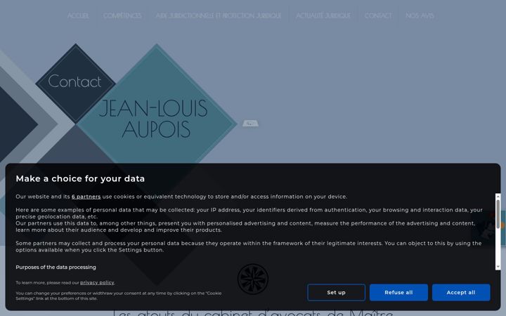 Screenshot of aupois-avocat.com