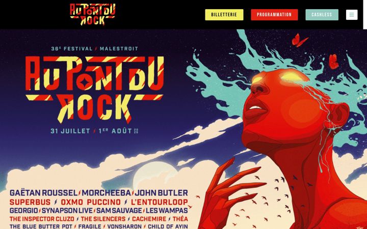 Screenshot of aupontdurock.com
