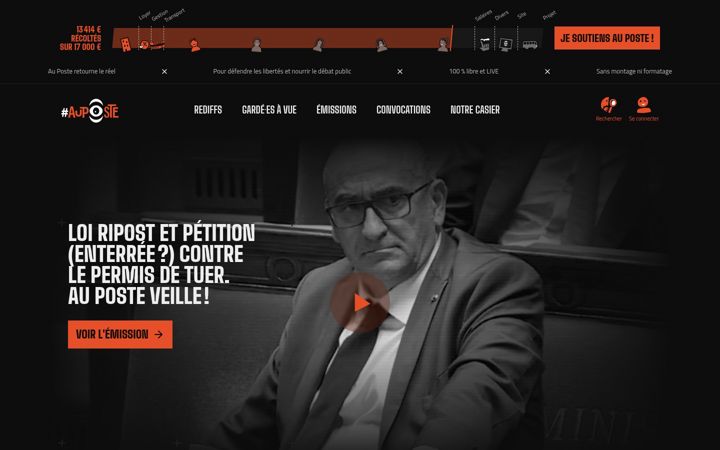Screenshot of auposte.fr