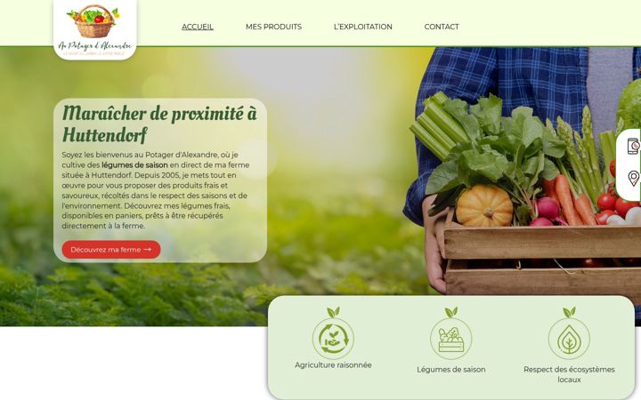 Screenshot of aupotagerdalexandre.fr