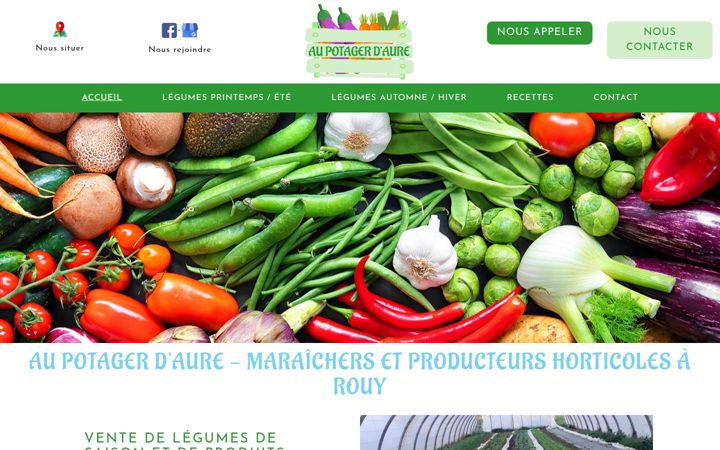 Screenshot of aupotagerdaure.fr