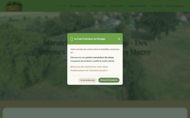 Screenshot of aupotagerdesmagny.fr