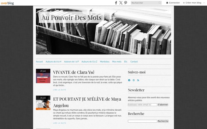 Screenshot of aupouvoirdesmots.fr