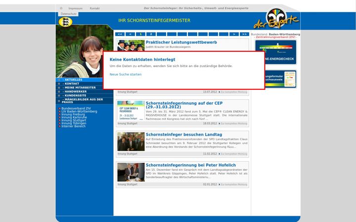 Screenshot of aupperle-schornsteinfeger.de