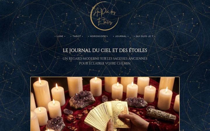Screenshot of aupredesetoiles.fr