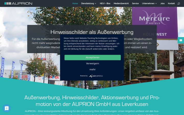 Screenshot di auprion.de
