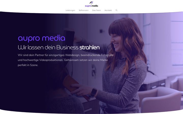 Screenshot of aupro.media