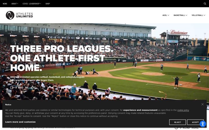 Screenshot of auprosports.com