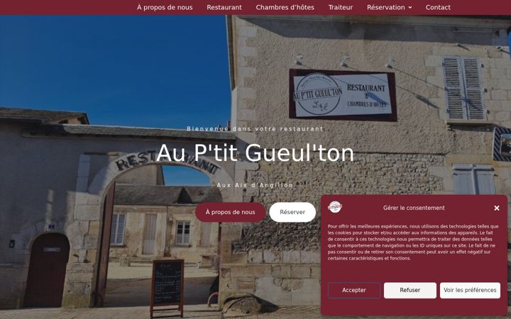 Screenshot of auptitgueulton.fr