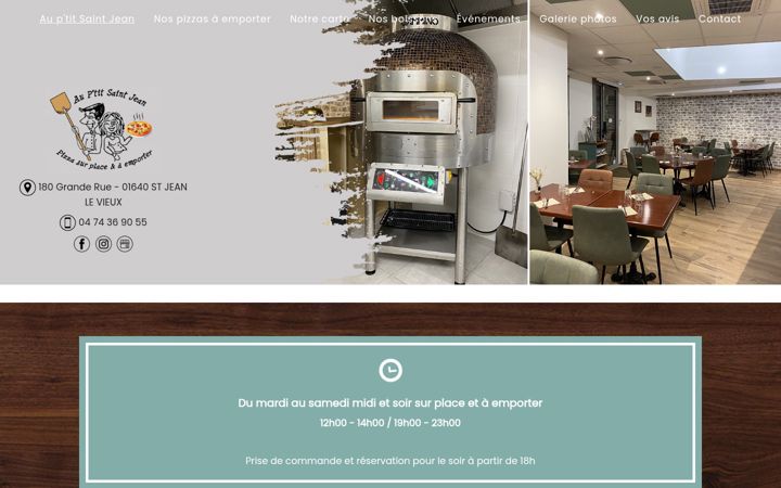 Screenshot of auptitsaintjean.fr