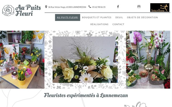 Screenshot of aupuitsfleuri65.fr