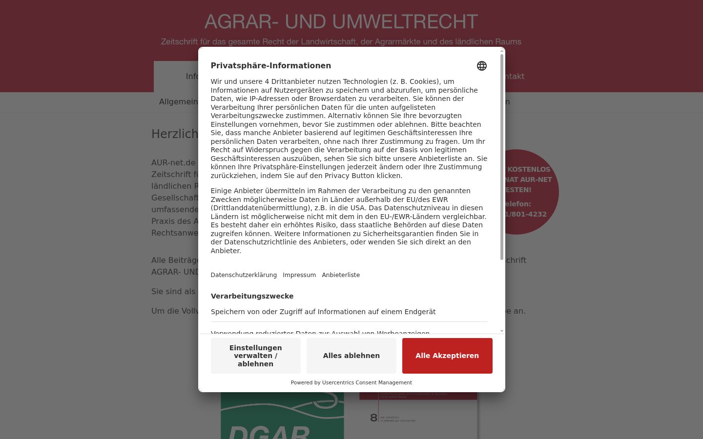 Screenshot tal-banner tal-kunsens muri qabel kwalunkwe interazzjoni