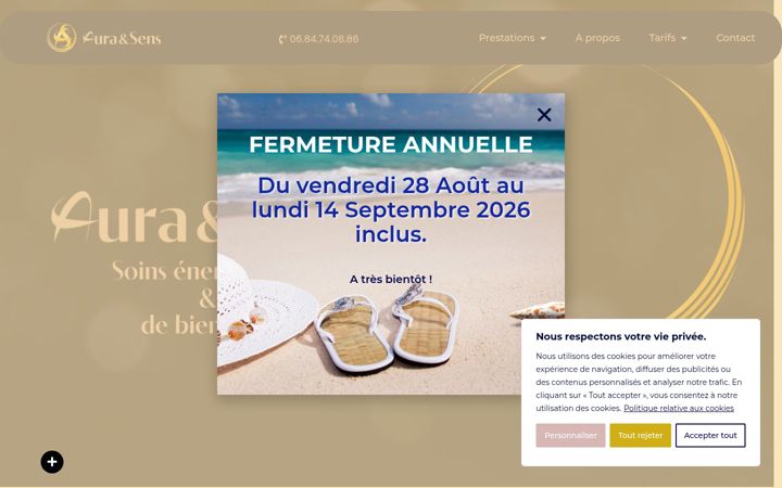 Snímek obrazovky aura-et-sens.fr