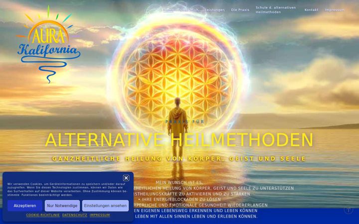 Screenshot of aura-kalifornia.de