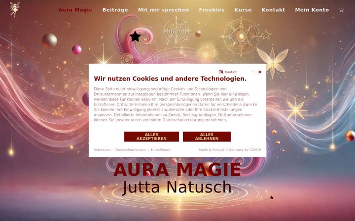 Screenshot di aura-magie.de