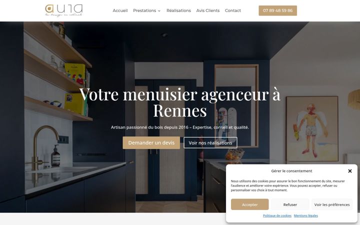 Screenshot di aura-menuiserie.fr