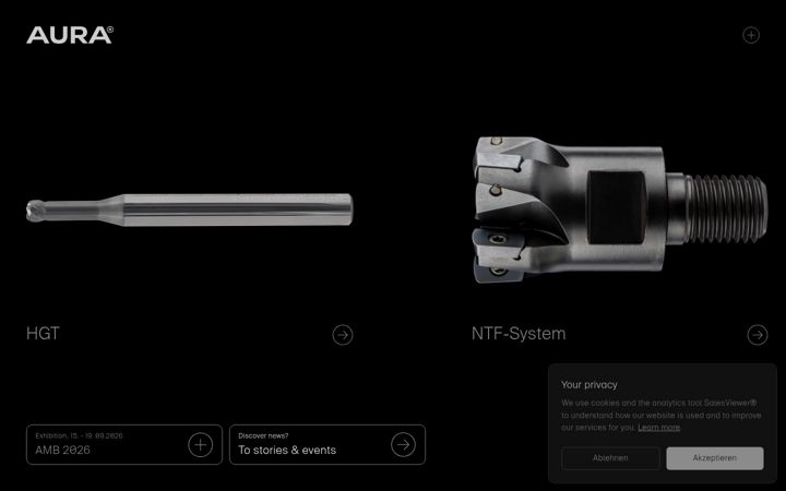 Screenshot di aura-tools.de