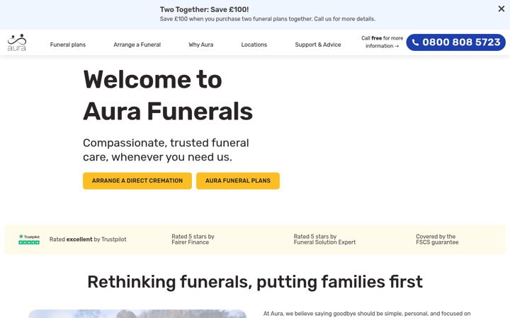 Screenshot of aura.life