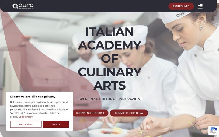 Screenshot of auraacademy.it