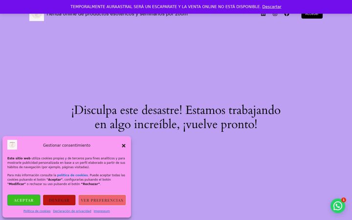 Screenshot of auraastral.es