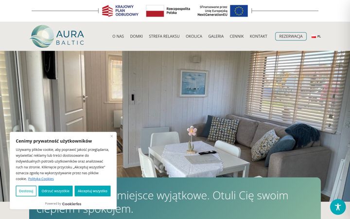 Screenshot of aurabaltic.com