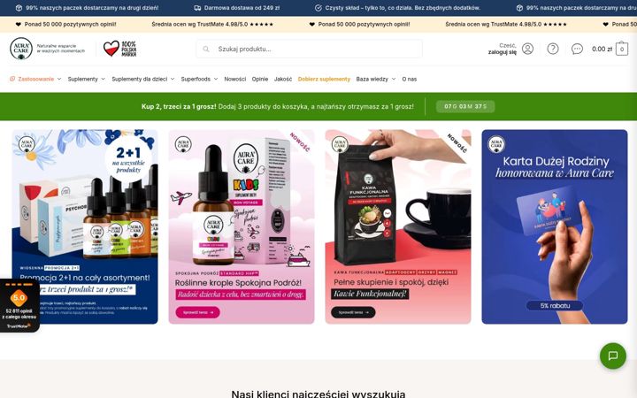 Screenshot of auracare.pl