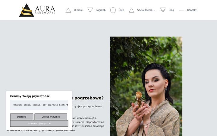 Ekrano kopija auraceremonie.pl