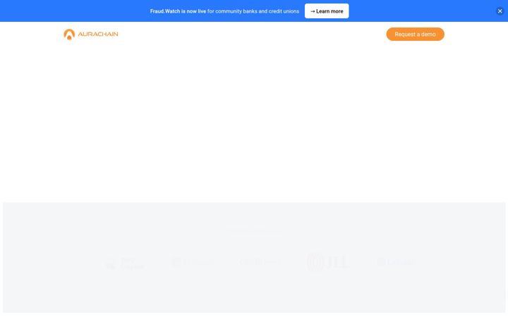 Screenshot of aurachain.us