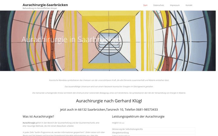 Screenshot of aurachirurgie-saar.de