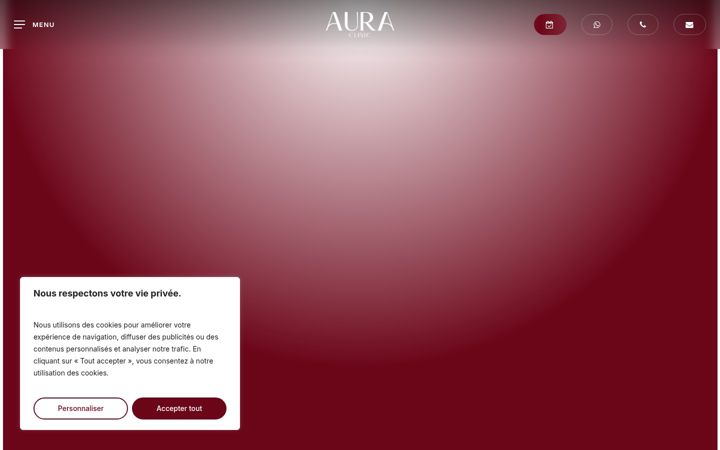 Screenshot ta' auraclinic.ch