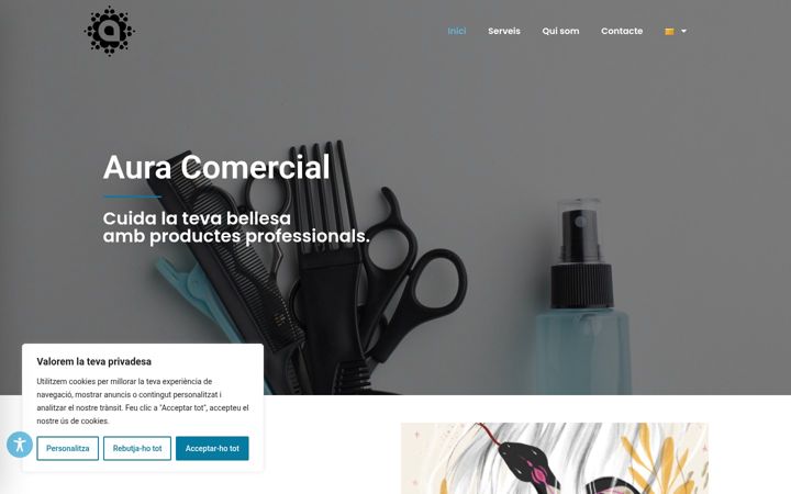Screenshot of auracomercial.cat