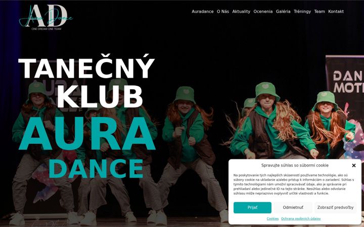 Screenshot of auradance.sk