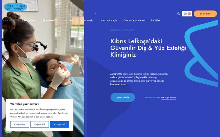 Screenshot of auradent.clinic