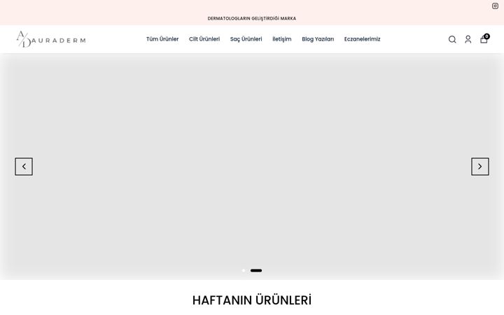 Skærmbillede af auradermtr.com