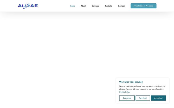 Screenshot of aurae.co.za