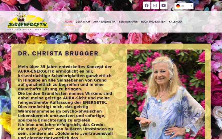 Skærmbillede af auraenergetik.com