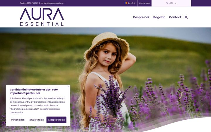 Screenshot of auraessential.ro