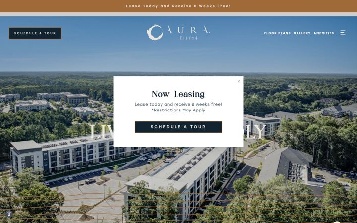 Screenshot of aurafifty4.com