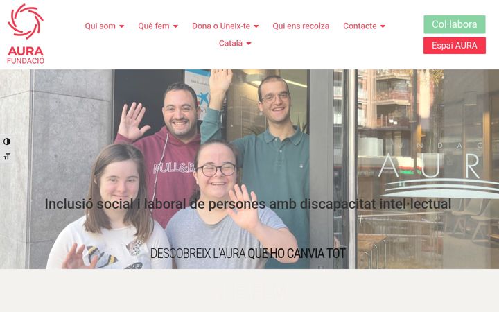 Ekraanipilt saidist aurafundacio.org