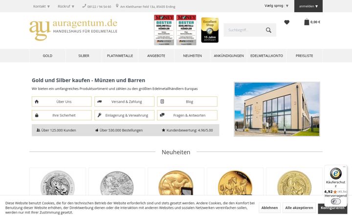 Screenshot of auragentum.de