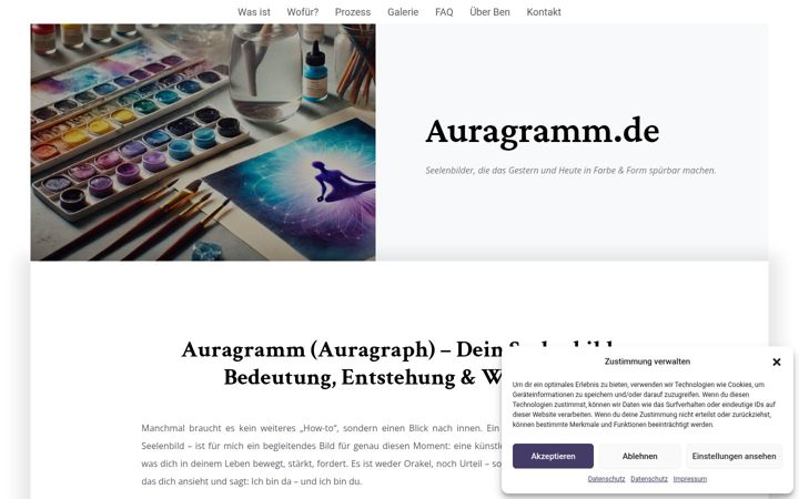 Screenshot of auragramm.de