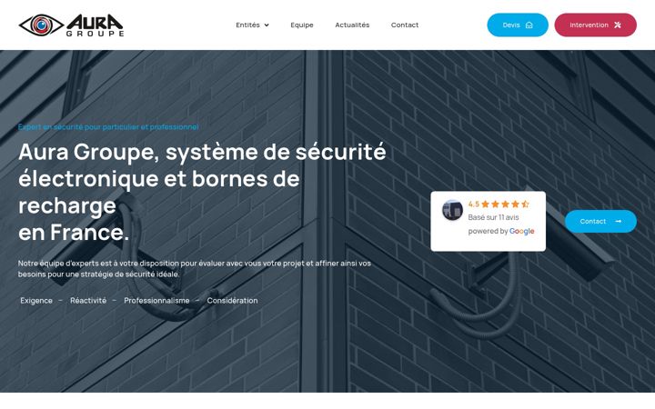 Screenshot van auragroupe.fr