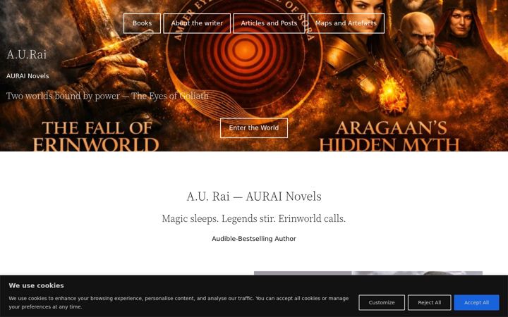 Screenshot of aurai.uk