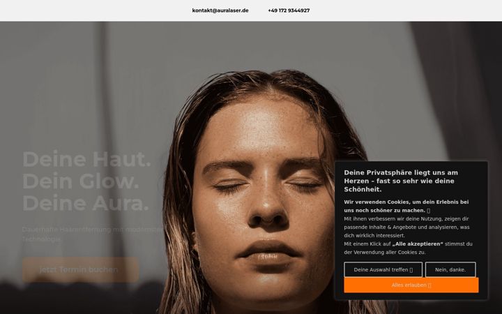 Screenshot of auralaser.de