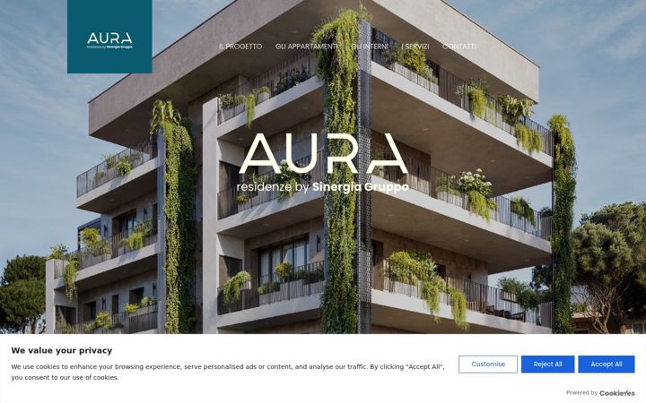 Screenshot του auralivingroma.it