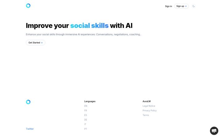 Screenshot of auralm.com