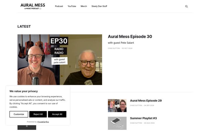 Screenshot of auralmess.com