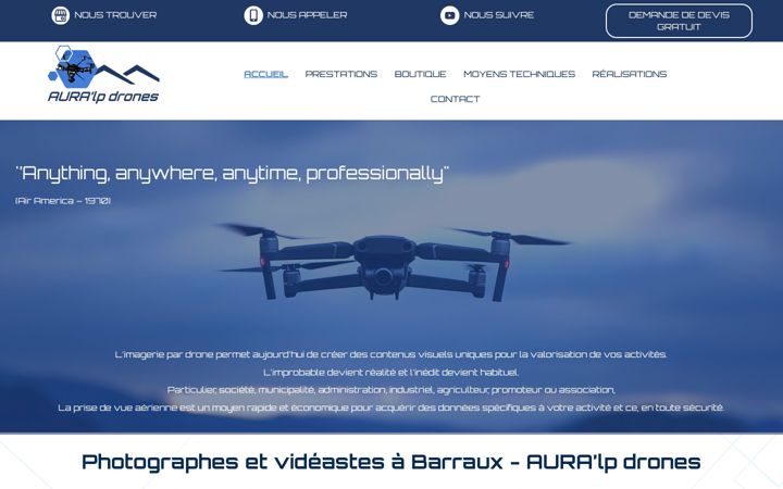 Screenshot of auralpdrones.fr