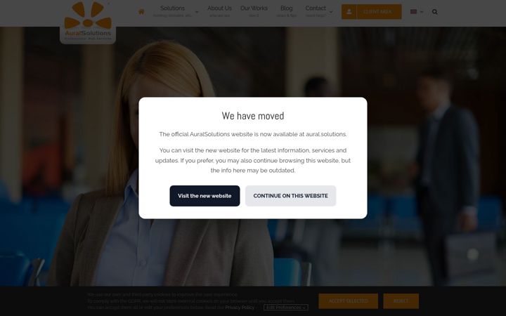 Screenshot of auralsolutions.info