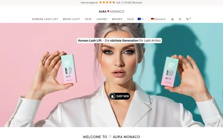 Screenshot of auramonaco.de